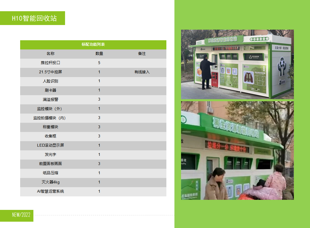貓先生智能再生資源回收站，廢舊物資回收站，智能再生資源回收箱配置，社區(qū)垃圾分類站生產(chǎn)廠家